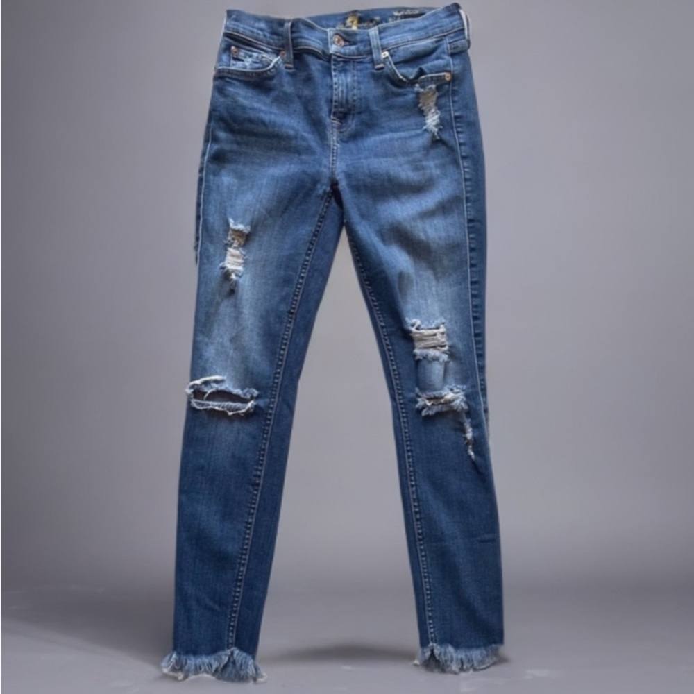 7 for all mankind the ankle skinny jeans